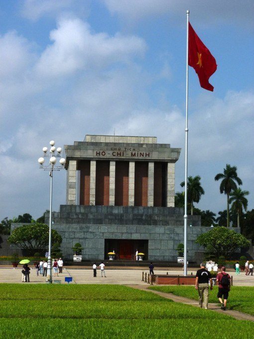 Ho Chi Minh's mausoleum in Hanoi