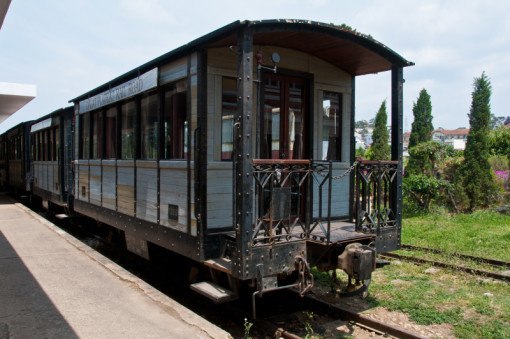 Country train in Dalat, Vietnam