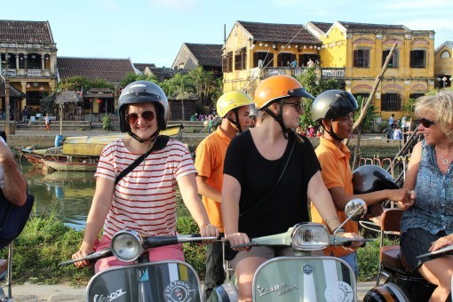 Ready to begin my Hoi An Vespa tour!