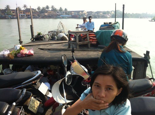 Hopping on a local ferry Hopping on a local ferry