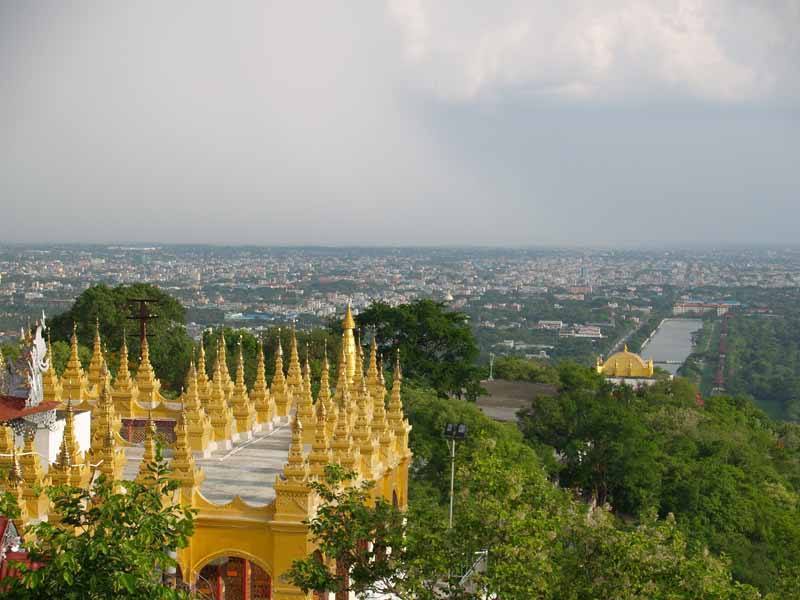 The view from Mandalay Hill