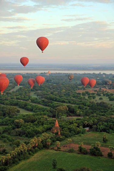 Balloons over Bagan