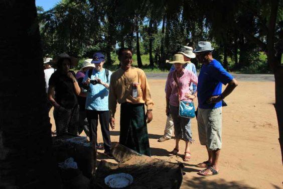 Aung with the group
