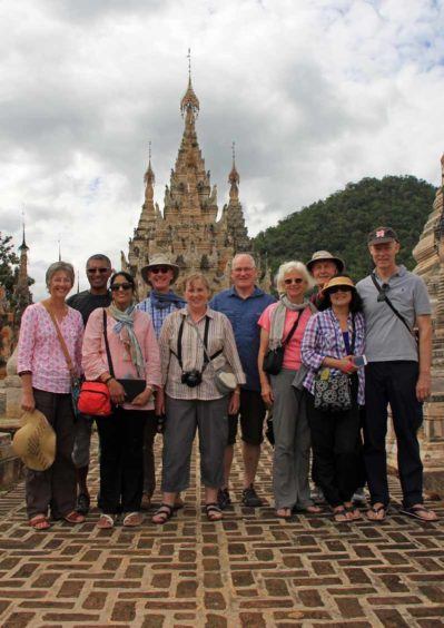 Our Beautiful Burma tour group: some of the only tourists at Inle Lake!