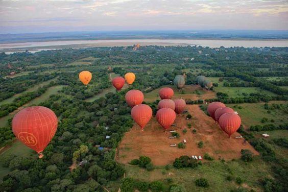 Balloons over Bagan