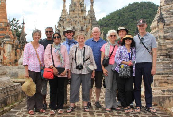 Lesley & Alistair with their group