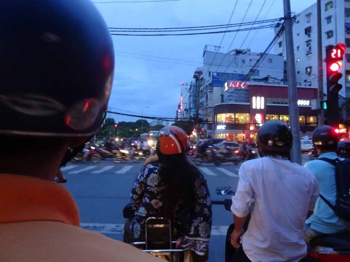 Zip through the traffic on a Vespa tour in Saigon