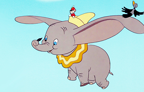 ... but unfortunately (or perhaps fortunately), elephants can't fly.