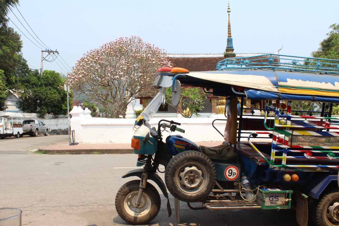 Colourful tuk-tuks in Luang Prabang