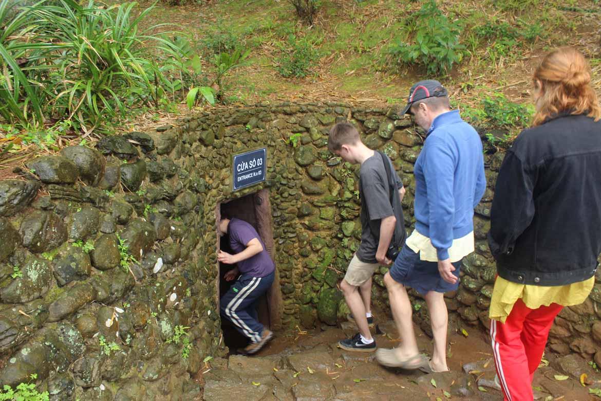 Entering the Vinh Moc Tunnels