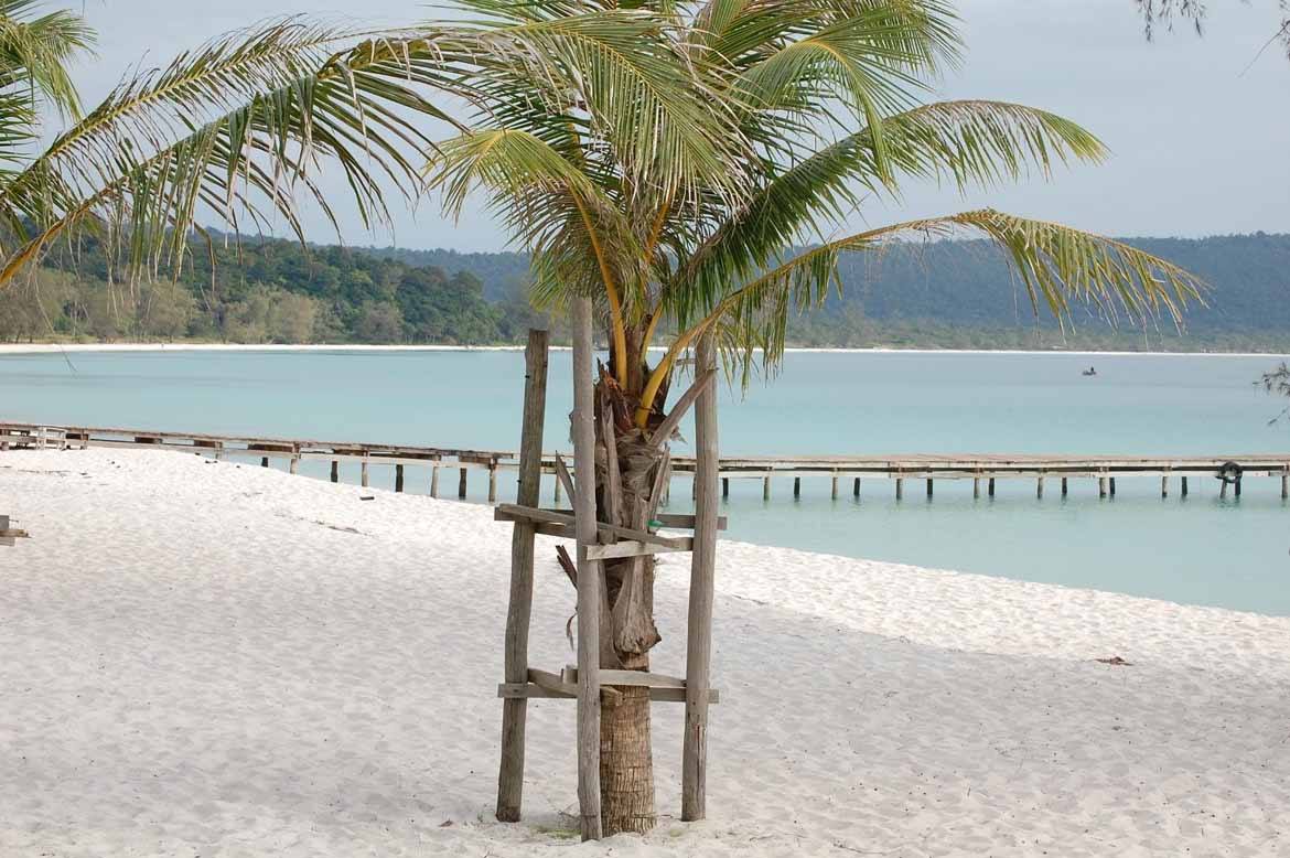 The wonderful white sand of Koh Rong